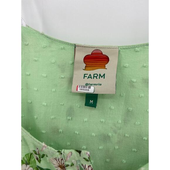 Farm Rio Mixed Floral Print Multicolor Tiered Paneled Halter Midi Dress Size M - Picture 4 of 7